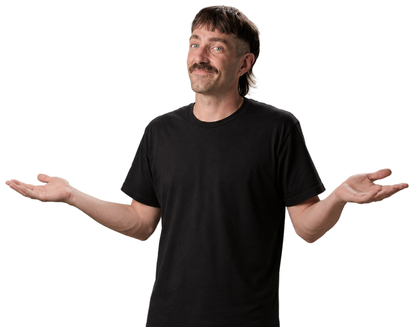 Ian shrugging at the traditional way